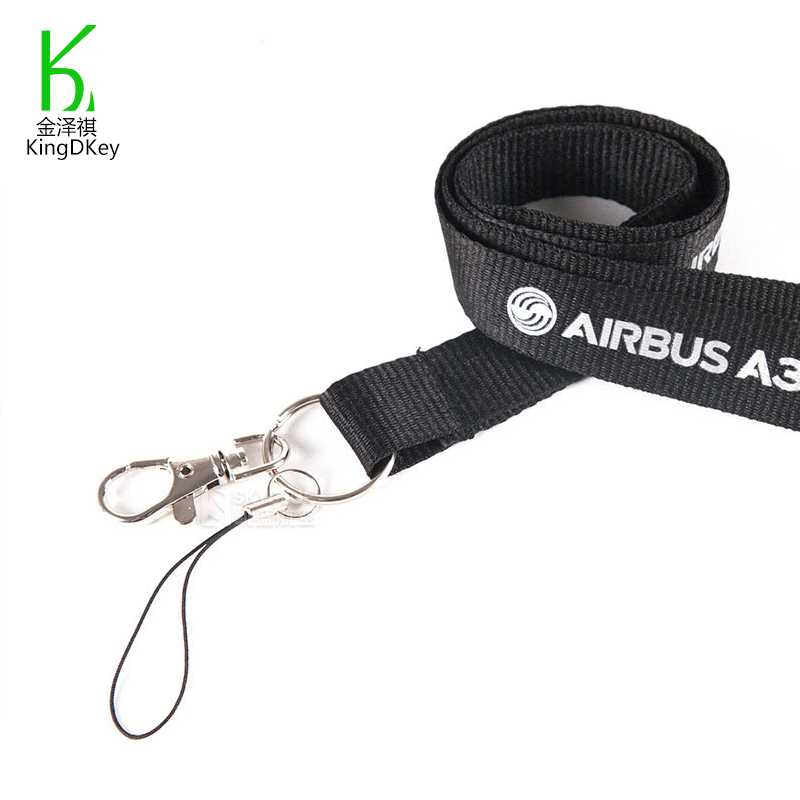 Аэробус шнурки Secret воздуха для ключей шейный ремень авиации тканые Boeing Горячая открытые сублимационная печать на кофтах с капюшоном (дант аварийное отсоединение регулируемый