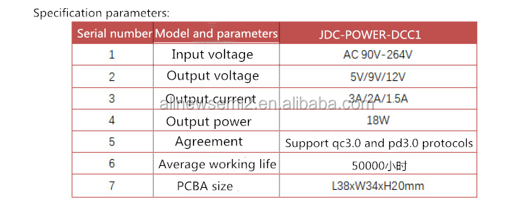 Factory sales AC-DC fast charging charger power module 18W single port type-C mobile phone PD fast charging module
