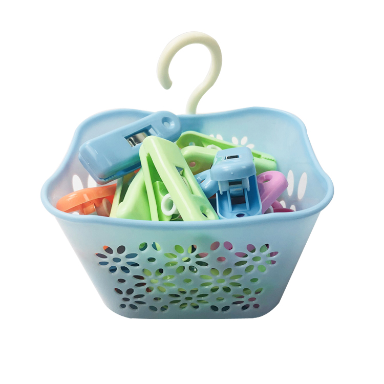Gain 36 Plastic Clothespins with Hanging Basket