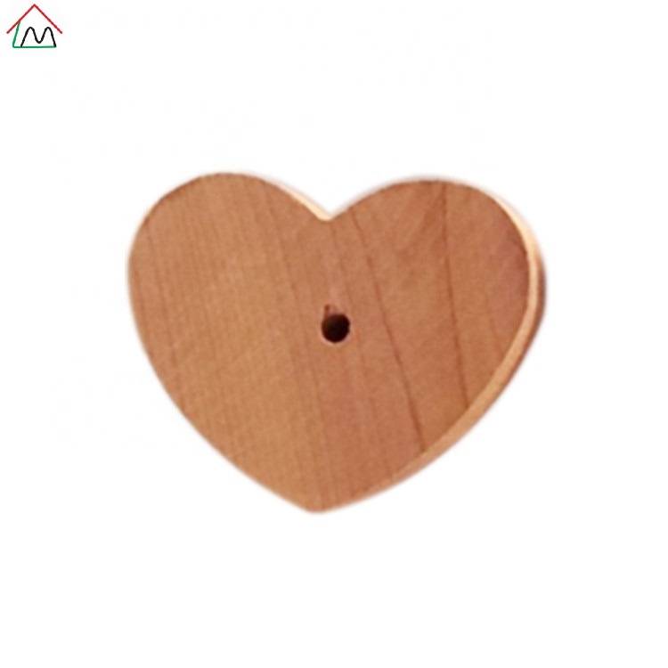 LMC103 кедровое дерево анти Мотылек деревянные блоки в форме сердца шары