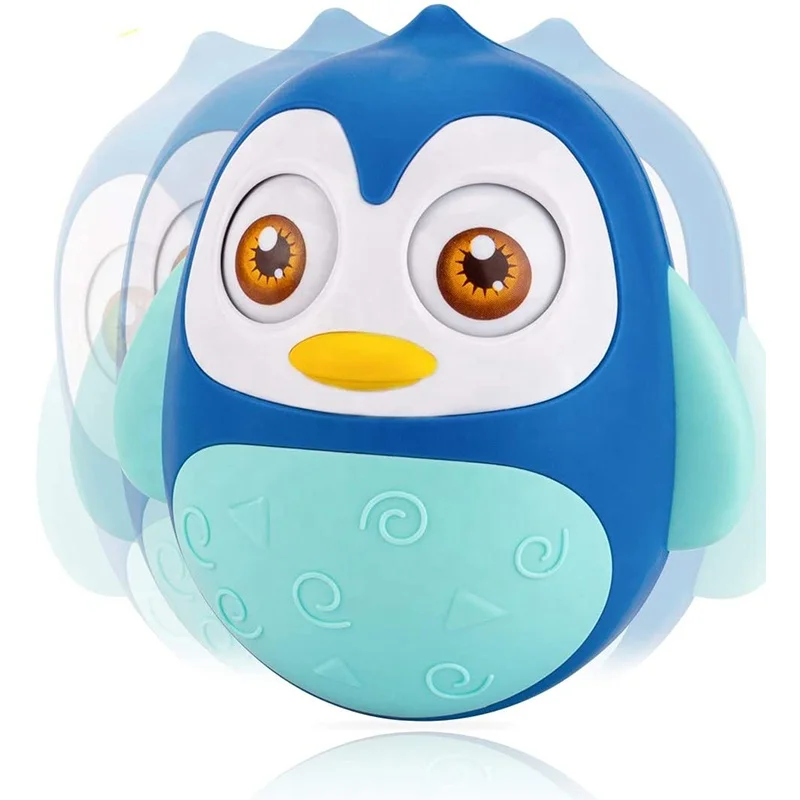 Прочная и безопасная чашка на животике игрушка неваляшка сенсорная игрушка пингвин Неваляшка музыкальная воблер (Wobbler) игрушка для детей