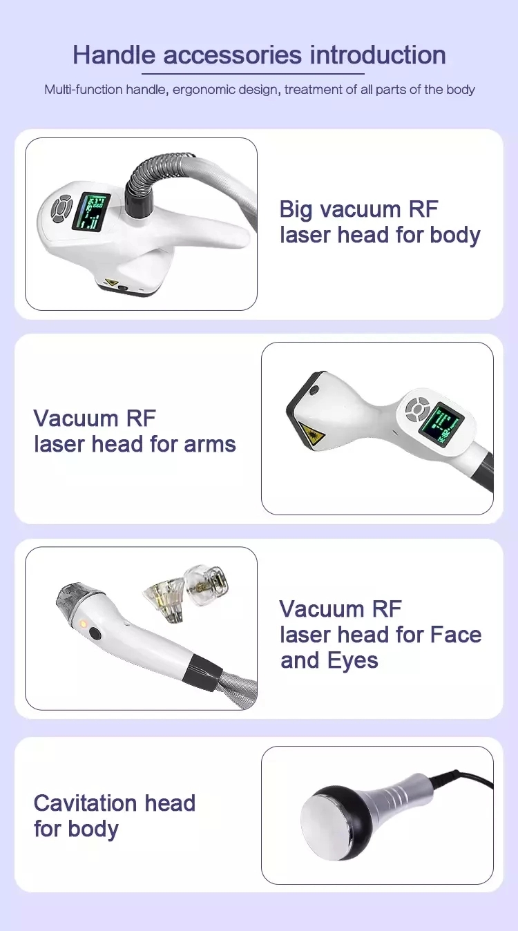 Newest Technology Vacuum Suction Body Slimming Rf Skin Tightening Liposuction Beauty Equipment