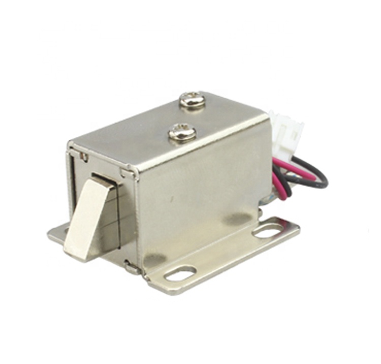 Hot Sale Mini DC 6V/12V Electric Solenoid Lock Small Electromagnetic Cabinet Door Electric Lock Assembly Solenoid Lock