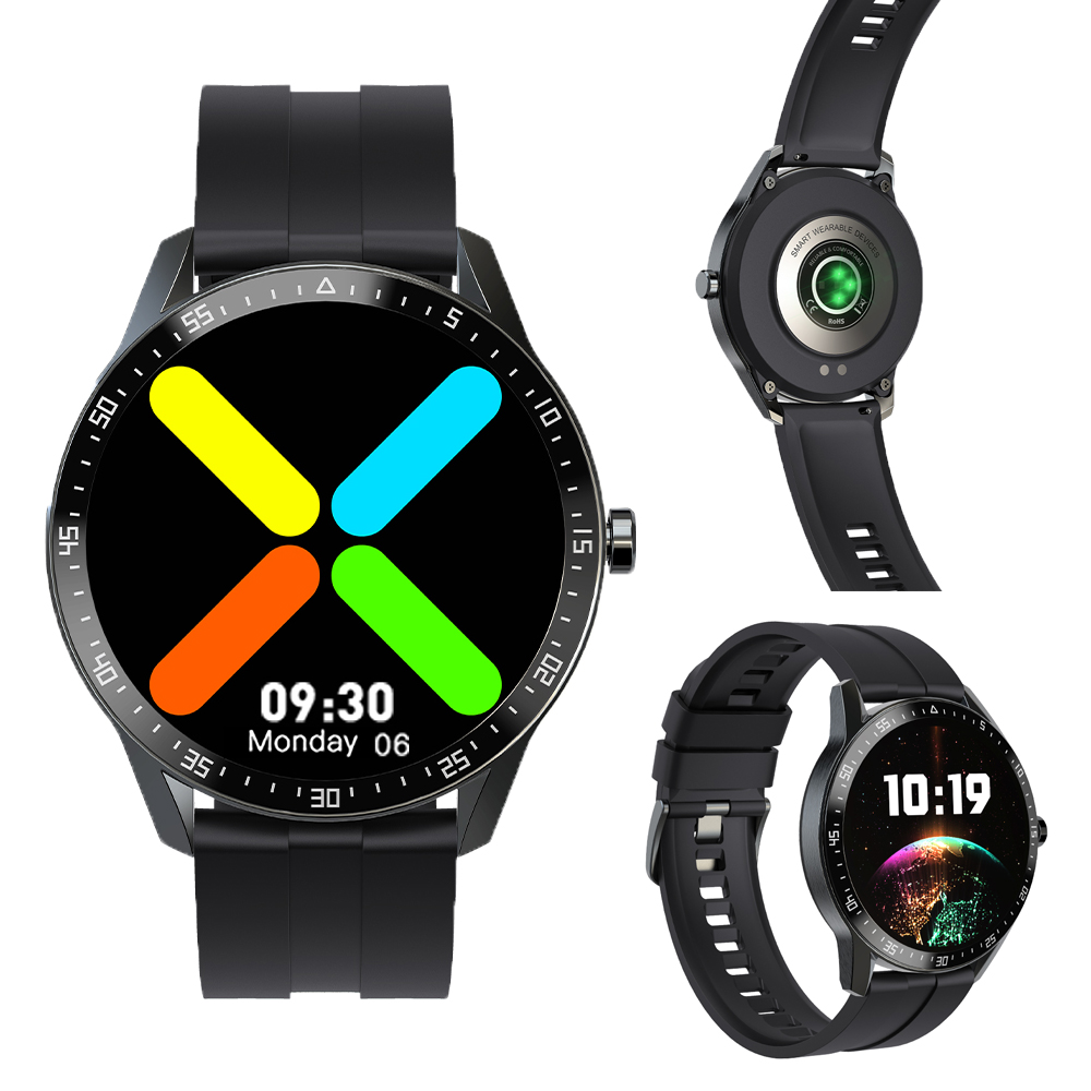 2020 Новое поступление G1 Kingwear Полный Круглый сенсорный экран измерение артериального давления пульсометр спортивные Смарт-часы фитнес-трекер