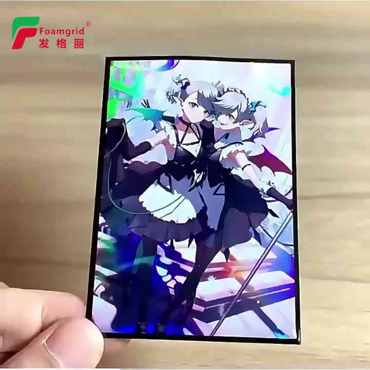 Custom Print Anime Art Print Plastic 61x 91stander Size Sleeve Holo Holographic Laser Art Yugioh Tcg Game Gaming Card Sleeve Custom Print Anime Art Print Plastic 61x 91stander Size Sleeve Holo Holographic Laser Art Yugioh Tcg Game Gaming Card Sleeve