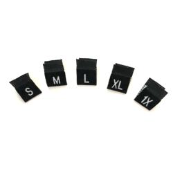 WOVEN CLOTHING LABELS SIZE TAGS Size Label Tags