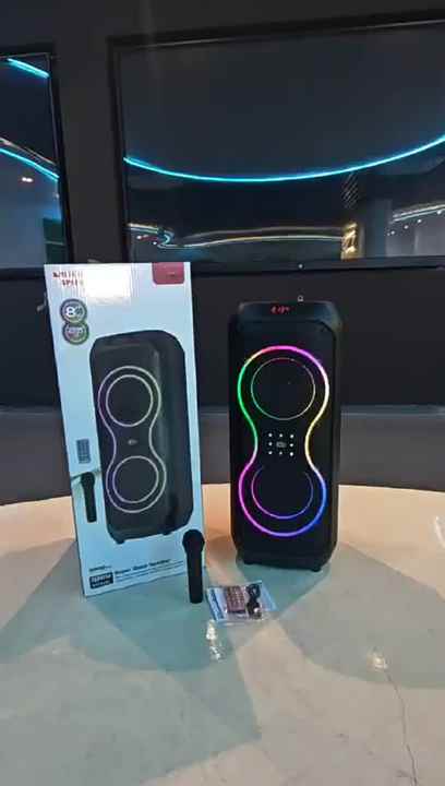 ZQS8255 Portable Bluetooth Speaker - Super Bass & LED Lights