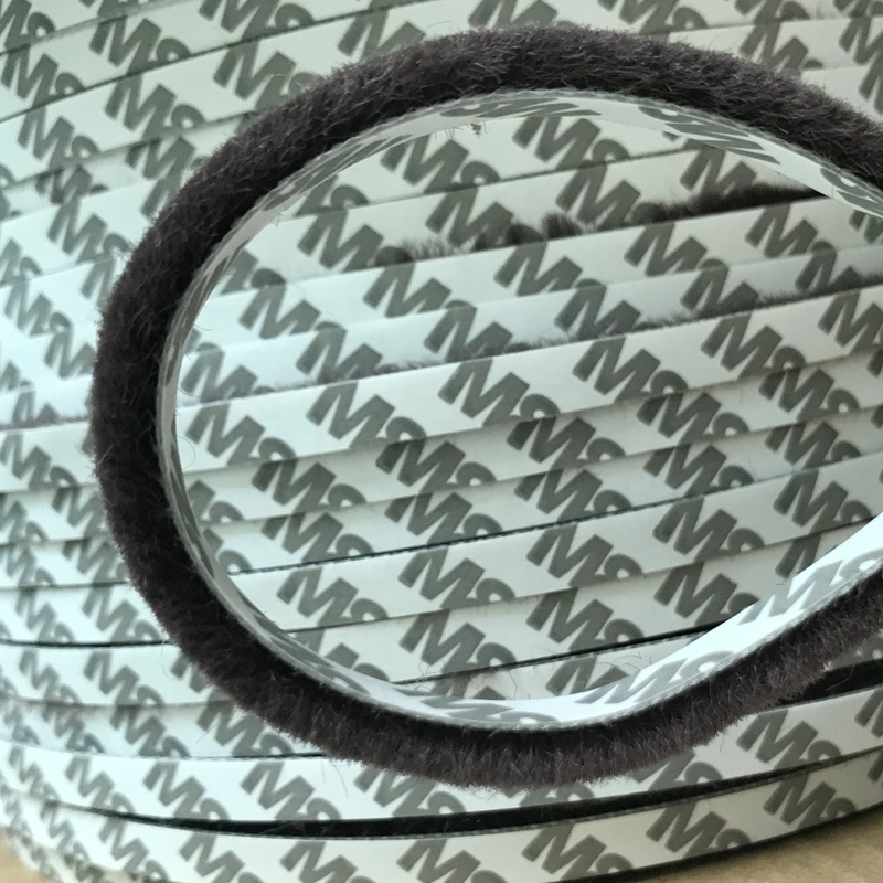 3M Adhesive Seals Brush Felt Draught Excluder Sliding Door Screen Window Sash Brush Seal Wool Pile Weather strip