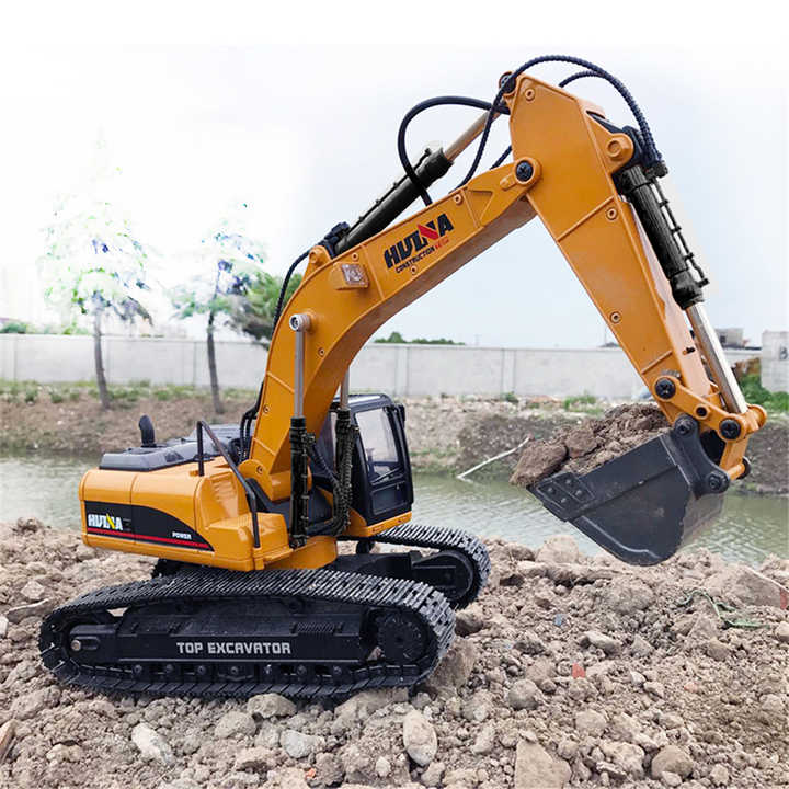 HUINA RC Excavator 4種類パーツ付き RC Excavators – Huina Construction Toys