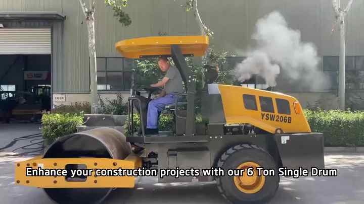 6 Ton Hydraulic Vibratory Compactor with Optional Cabin and AC| Alibaba.com
