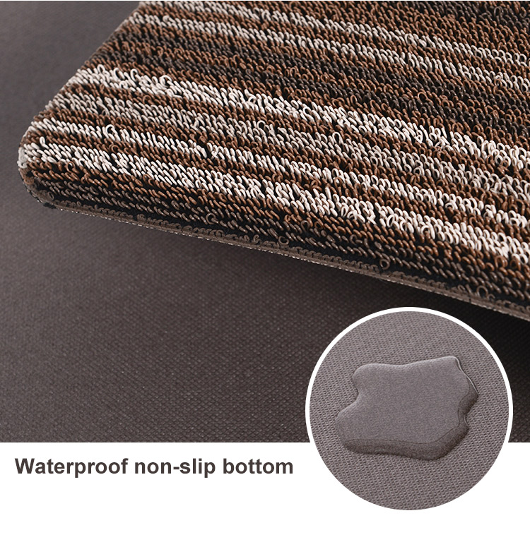 Shinnwa anti slip custom size pvc loop door mat outdoor floor mat