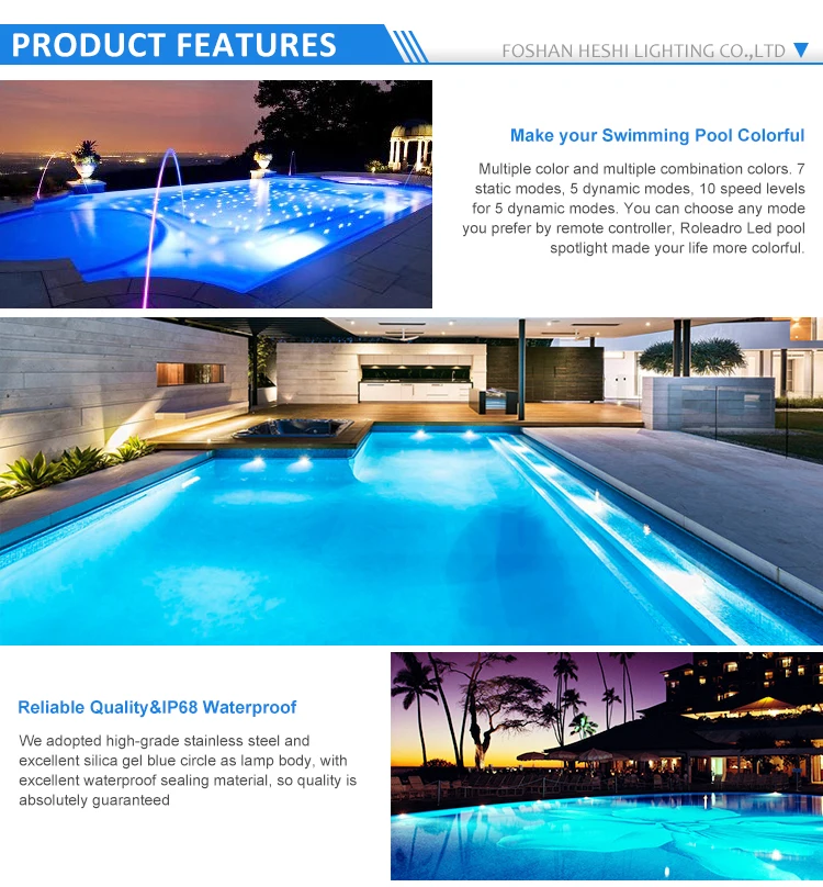 New style jacuzzi 12W swimming pool led pool waterproof light underwater lights