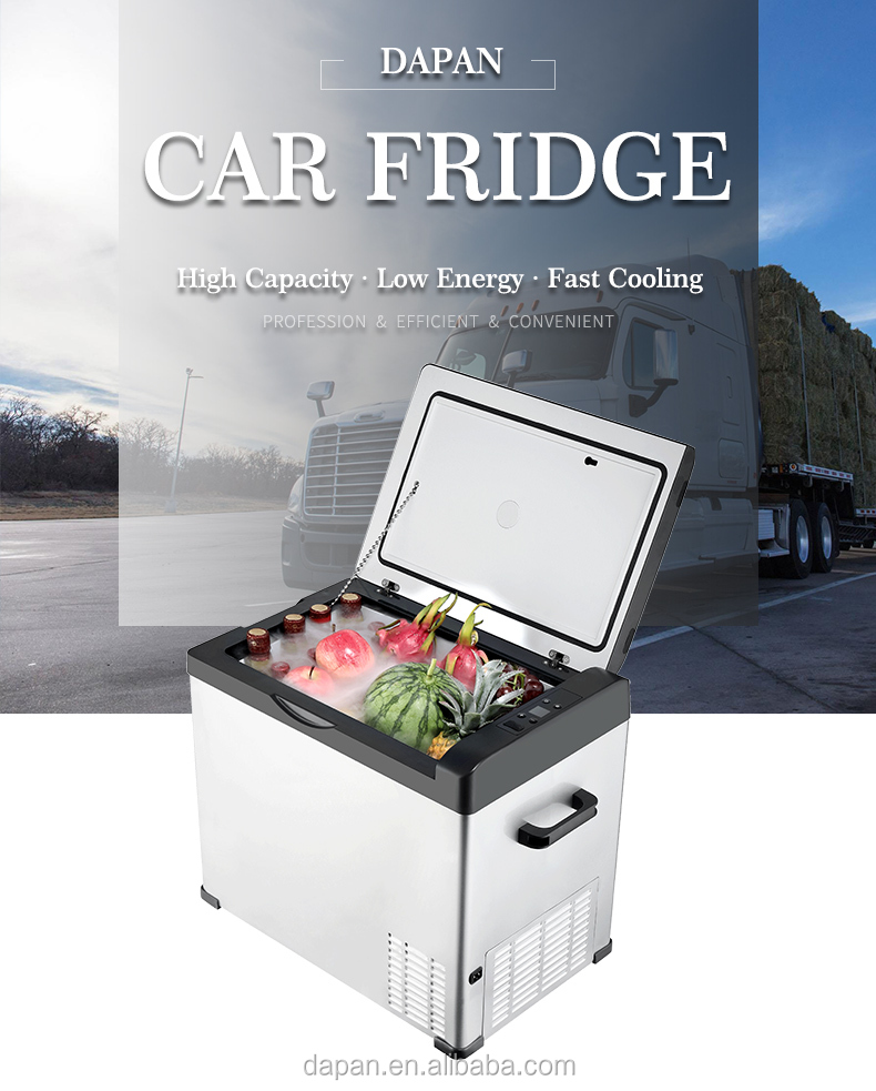 50l mini car fridge freezer portable car refrigerator for truck use
