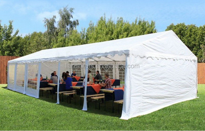 source 20 x 40 升级镀锌重型pvc派对帐篷遮雨棚,带可拆卸窗户墙pvc
