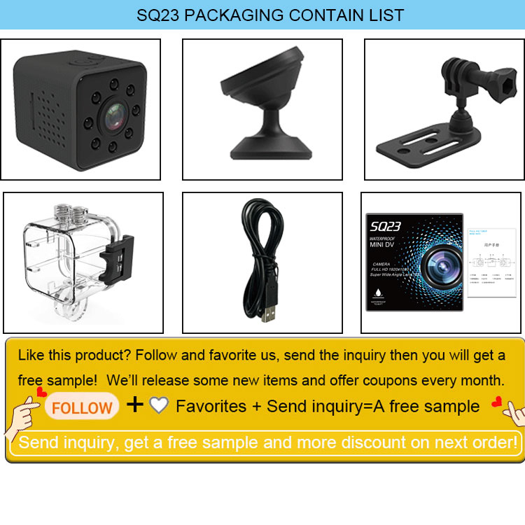 SQ23 ミニカメラ WiFi フル Hd 1080p 赤外線カメラ機能付き スポーツ レコーダー ナイトビジョン小型カメラ 防犯 セキュリティ Wifi Cam Sq23 Mini Dv Camera SQ23 Portable WiFi Mini Camera Full