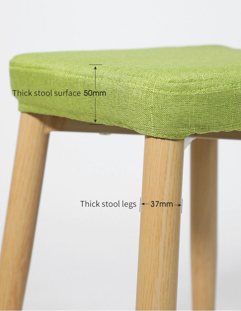 Color : White Stools simple Plastic living room adult fashion home creative thickened high table Benchs LONGGANG