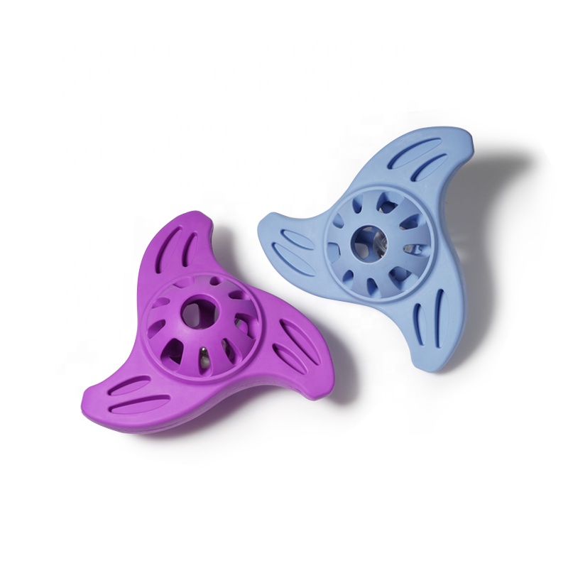 Прочная резиновая летающая тарелка с подсветкой, неразрушаемая игрушка для собак, щенков, с колокольчиком и легким шариком