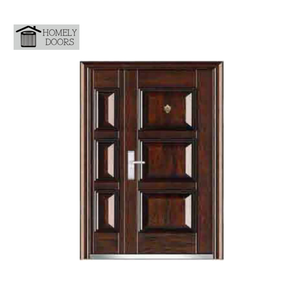 Personalizado 70Kg Duplo Aberto China Porta de Aço de Segurança Exterior