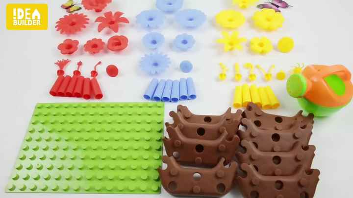 DIY 128 Pcs Best Flower Garden Building Toys Kit Set for Year