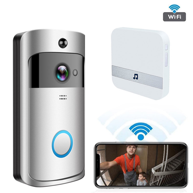 720p全高清智能家居安全公寓门铃wifi对讲机门铃手机无线摄像头视频