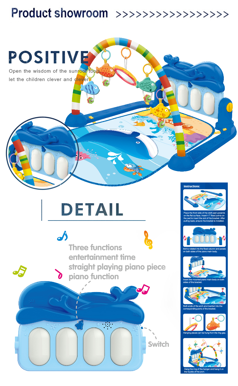 Chengji Wholesale Kids Toy OEM Factory China Electric Piano Baby Play Mats For 2021 Toys