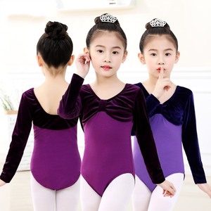 Long Sleeve Kids Girls Ballet Dance Leotards