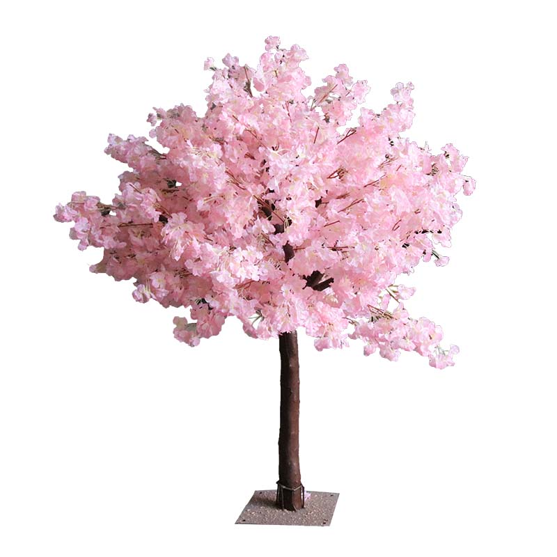 Наружное розовое/Белое искусственное Цветущее Вишневое дерево, искусственное дерево с листьями и ветками для продажи