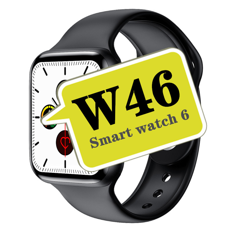 Смарт-часы W46 с беспроводной зарядкой, водонепроницаемые IP68 Смарт-часы серии 5 6 W26 T500 pk SG2 3, для Android и IOS