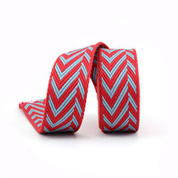38mm high tenacity polyester jacquard shoulder webbing straps with arrow for women handbag straps