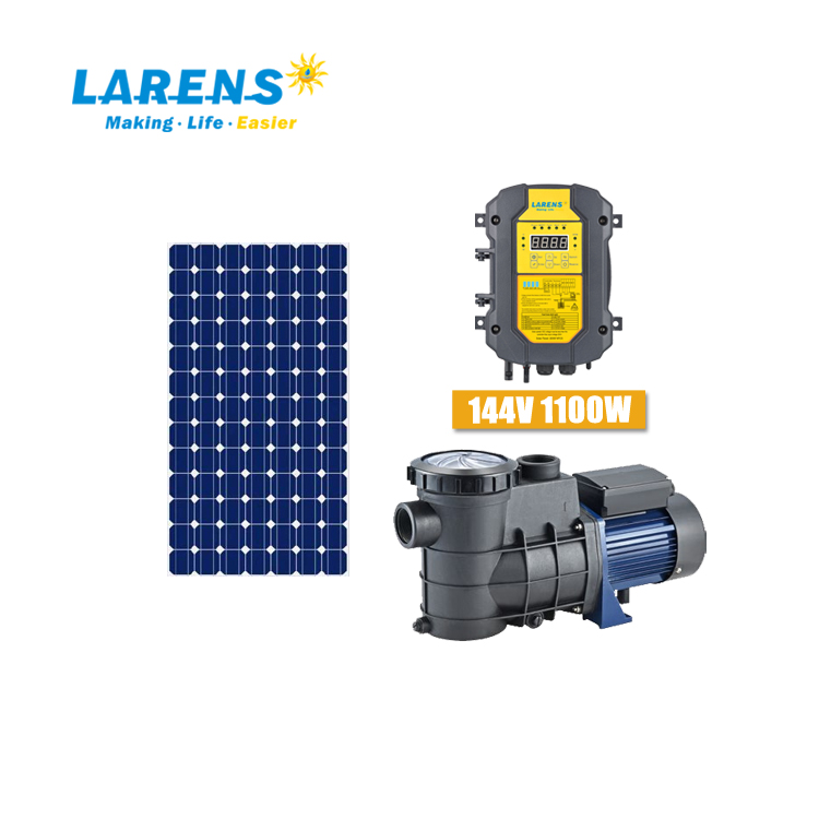 Водяной насос для бассейна на солнечной батарее, 144 в, 1100 Вт