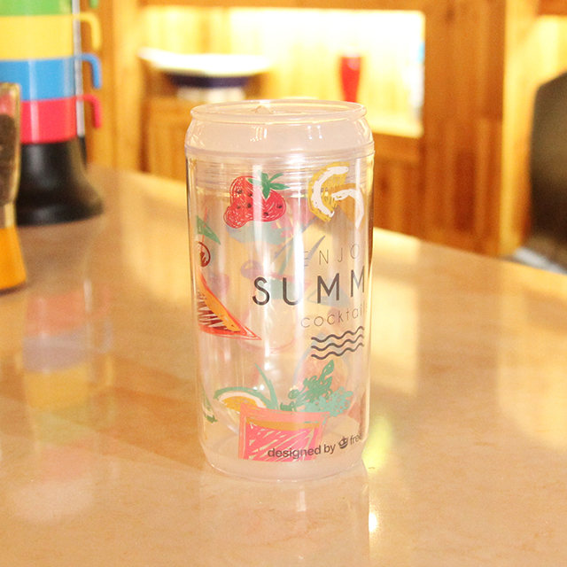 Wholesale Food Grade Clear Plastic Mug Cup With Lid And Logo