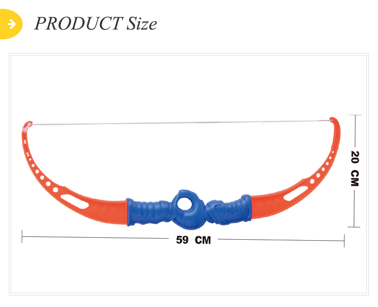 Plastic outdoor shooting play toy sport bow and arrow kids