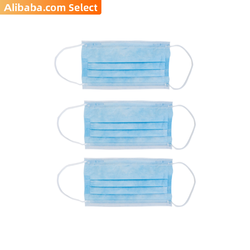 סיטונאי ASTM F-2100 רמה 1 רמה 2 רמת 3 חד פעמי רפואי כירורגי שימוש 3 שכבות פנים מסכת earloop עם 510k ספק