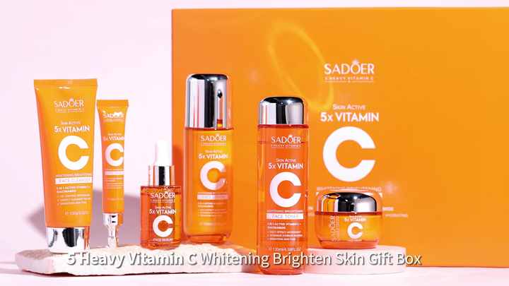 SADOER 5-Fold Vitamin C Whitening Brightening Skin Care Gift Box