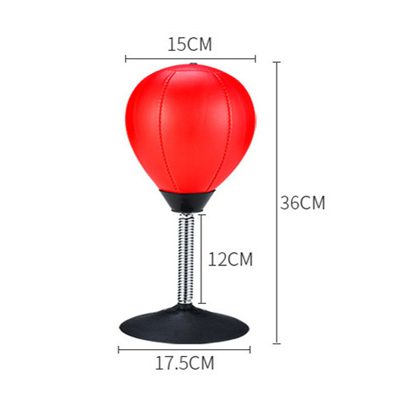 High Quality Desktop Punching Ball Stress Relief Buster Speed Fitness Vertical Boxing Ball with Suction Holder