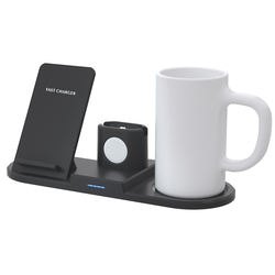New Arrival 4 in 1 N39 wireless charger usb charger with smart thermostatic mug