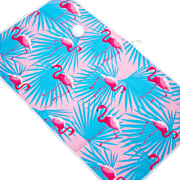 custom woven pattern embroidered transfer print golf towel for golf waffle super absorbent sublimation