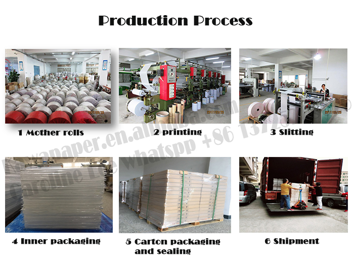 Food grade custom printed wrapping paper grease proof Wax paper for packaging