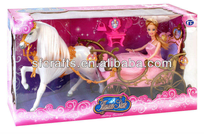 Muñeca Barbie Carruaje De Barbie Princesa Barbie Doll Barbie Con
