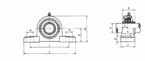 Ningbo soutenant le bloc d'oreiller à grande vitesse de fabrication soutenant P204 UCP204 UCP 204