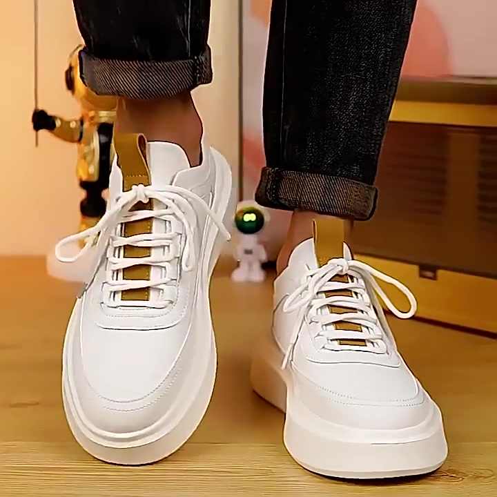 Zapatos Blancos Tenis Con La Suela Gruesa Zapatos Blancos Para