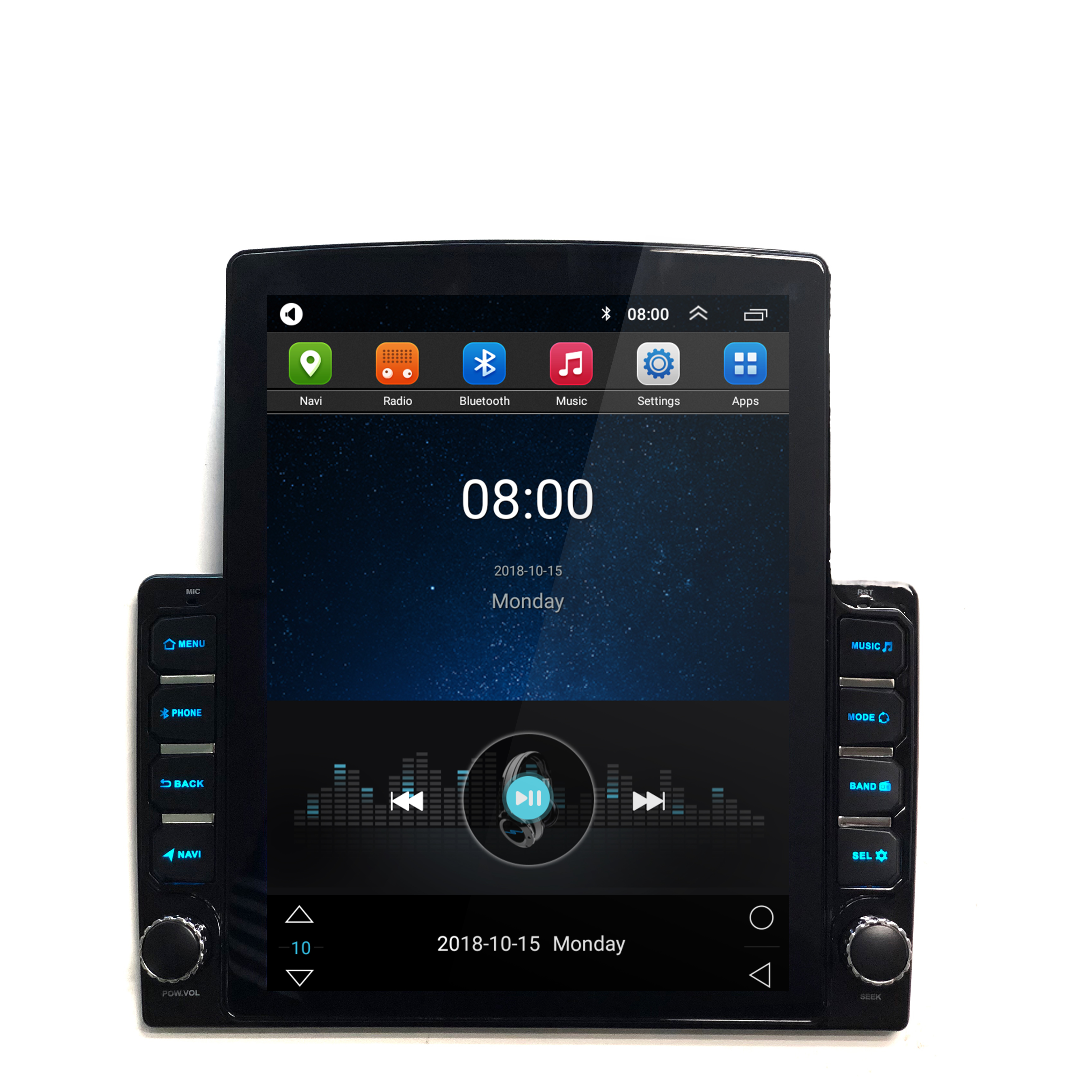 New 9.7 Inch Tesla Vertical Screen Car DVD Player 1+16G Android 9.0 Gps Navigation System Multimedia Car Video