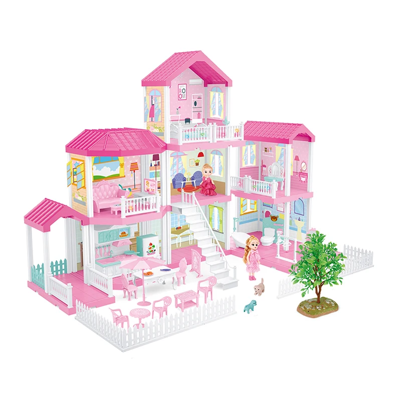 Роскошный кукольный домик, игрушка для семьи, кукольный домик «сделай сам», мебель для продажи