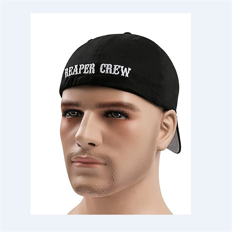 Negro Sons of Anarchy Mercanc/ía con Licencia Oficial Samcro Bordado Tama/ño Ajustable Snapback Gorra