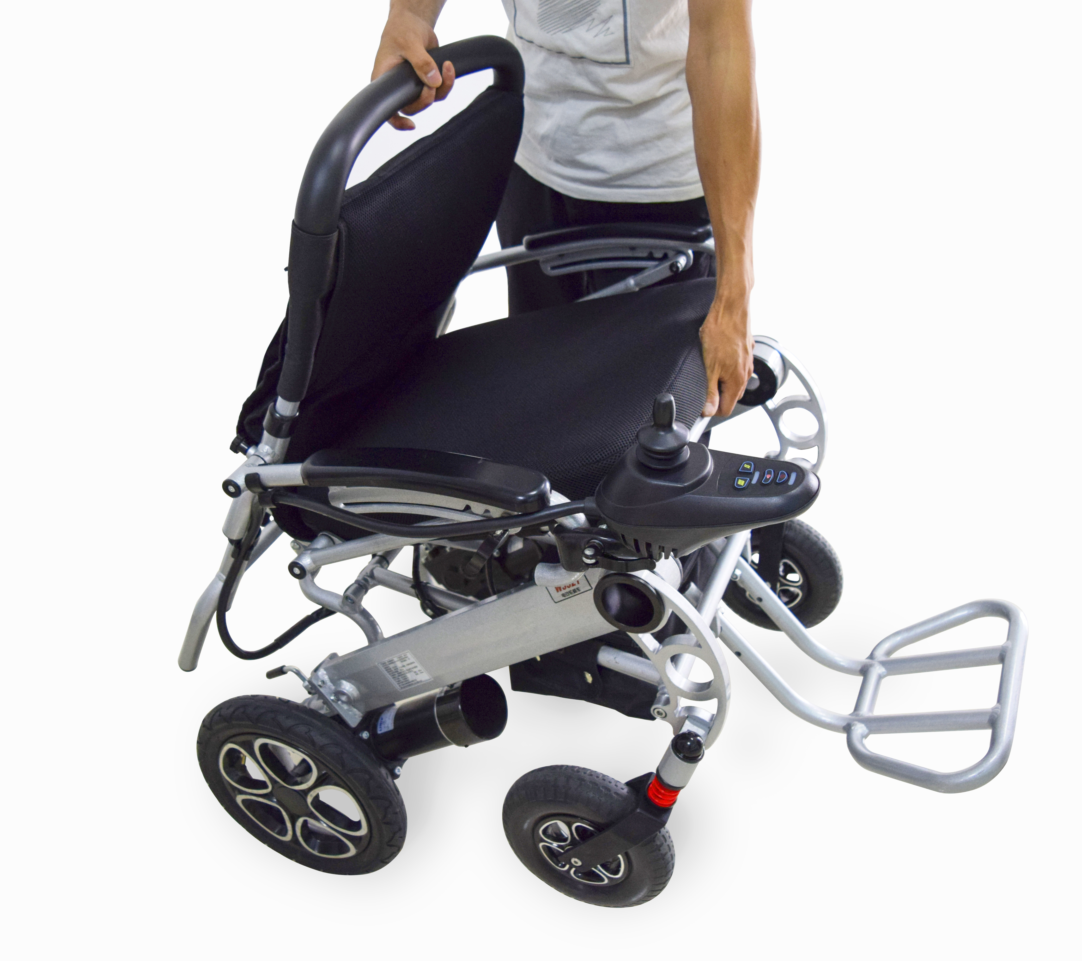 Складная электрическая инвалидная коляска 200 Вт 24 в PG контроллер для пожилых людей