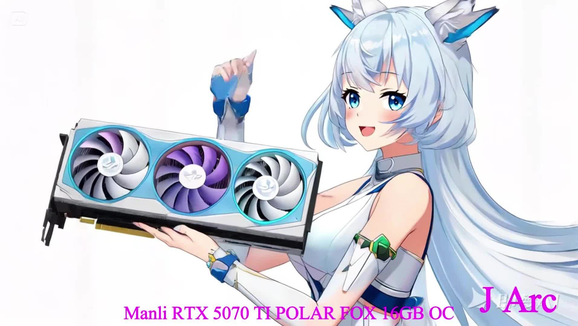 Manli Polar Fox Geforce RTX 5070 Ti OC 16GB GDDR7 GPU