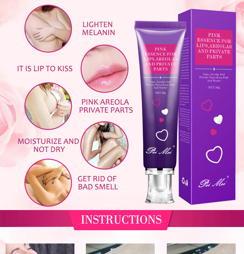 OEM Women Vaginal Lips Private Part Pink Underarm Intimate Whitening Dark Nipple Anal Bleaching Cream Skin Care Body Whitening C