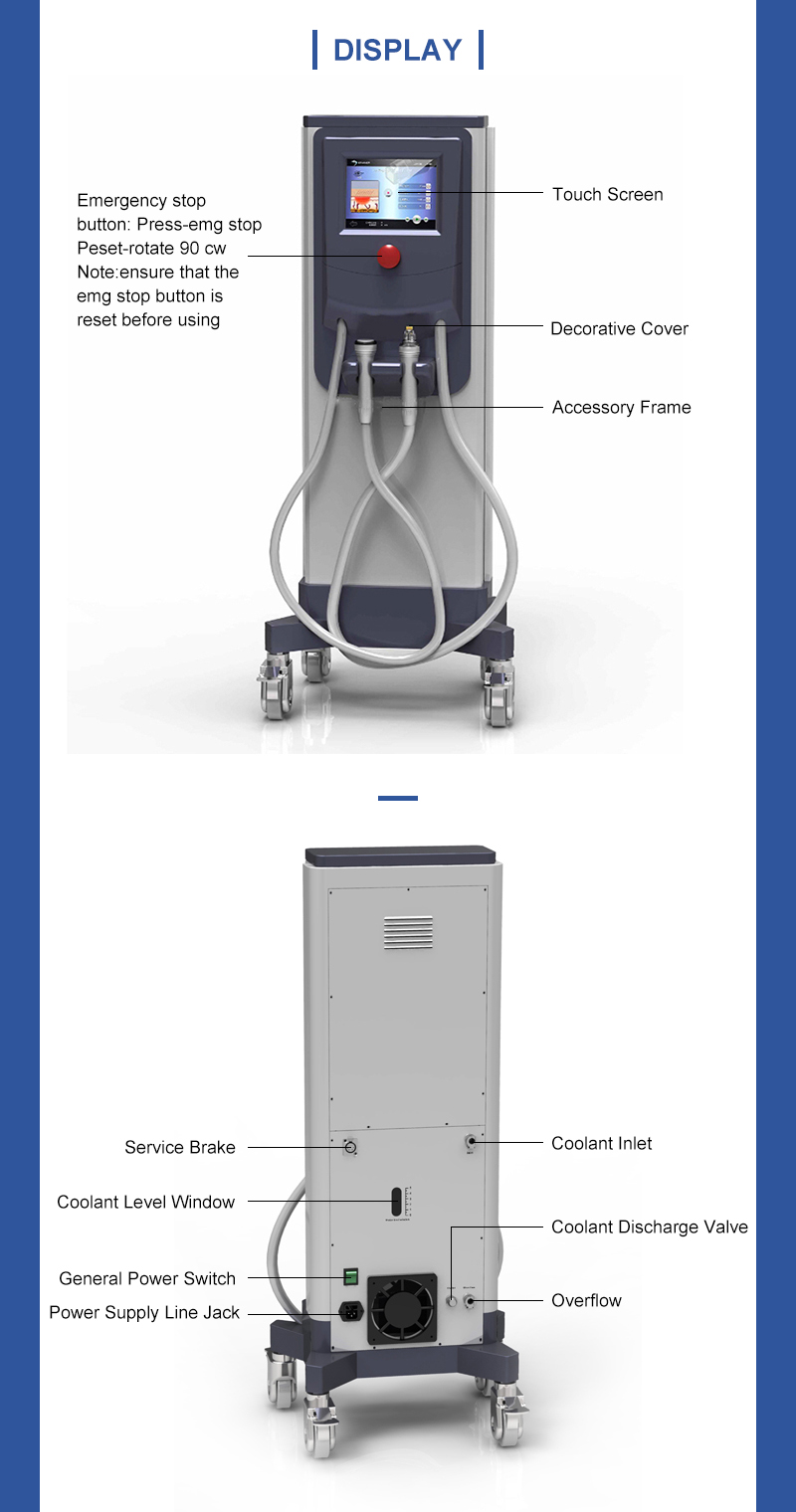 3 years warranty Fractional RF microneedle  SRF + cryo facial machine face liftging machine