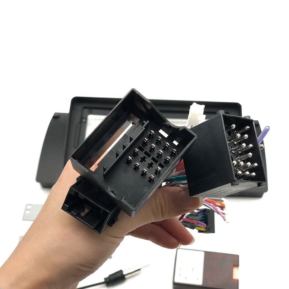 Car Video Fascia for BMW E38/ E39(X5)/ E53 2004-2006 Multimedia 9 inch Refitting Car DVD Player Frame with Cables