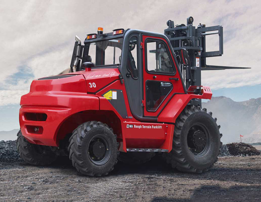 Wide view mast 4 wheel Drive Rough terrain forklift